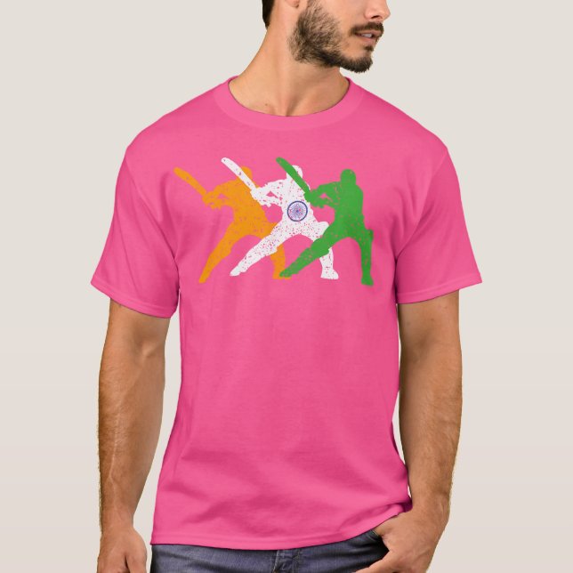 Camiseta Batedores De Ventiladores Da Equipe De Críquete In (Frente)