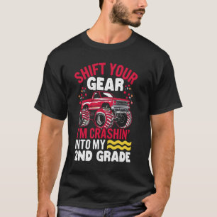 Camiseta Bateendo no 2º Ano Caminhões de Motor Escola Monst