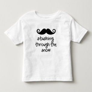 Camiseta batendo na neve!