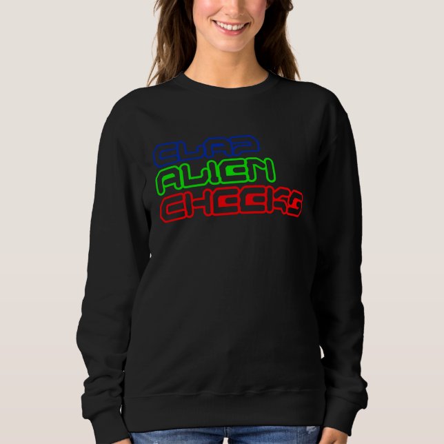 Camiseta Bater Bochechas Alienígenas UFO Tempestade Área 51 (Frente)