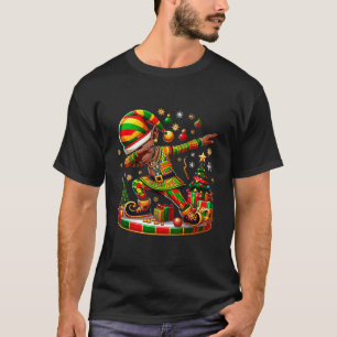 Camiseta Bater na Corda da Família Elf Negra-Americana