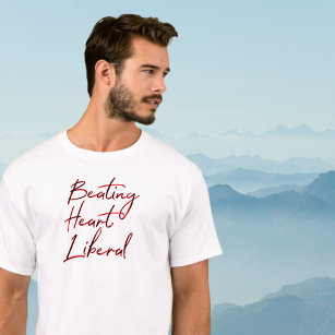 Camiseta Bater na Tipografia Minimalista Liberal Liberal