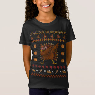 Camiseta Bater na Turquia Feliz de Natal Doce Engraçado Obr