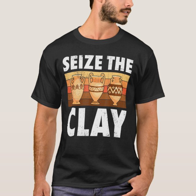 Camiseta Bateria Agarrar Os Artistas Cerâmicos Da Potência  (Frente)