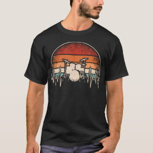 Camiseta Bateria Batida do Coração Baterista Percussionista