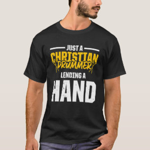 Camiseta Bateria Cristã Igreja Adoração Tocador de Bateria