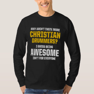 Camiseta Bateria Cristã Igreja Adoração Tocador de Bateria