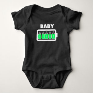 Camiseta Bateria da garrafa completa do bebê