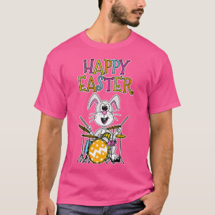 Camiseta Bateria De Bateria De Coelhinho De Páscoa