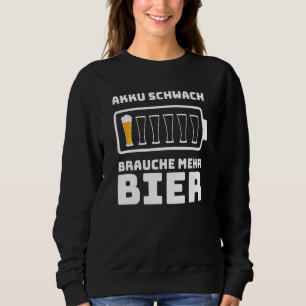 Camiseta Bateria De Cerveja Fraca Brauche Mehr Beer Men