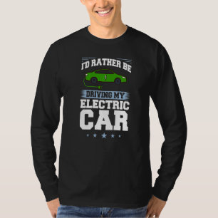 Camiseta Bateria de Cotação da Estação de Carga Elétrica de