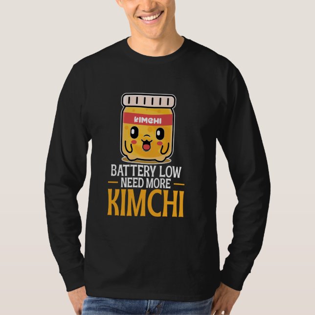 Camiseta Bateria de cozinha na Coreia do Sul de baixa neces (Frente)