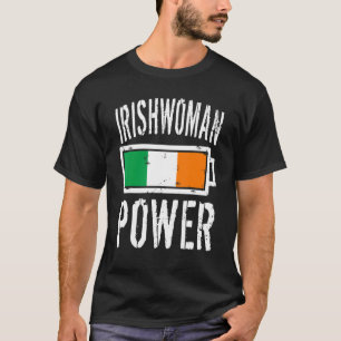 Camiseta Bateria de Energia Orgulhosa - Bandeira da Irlanda
