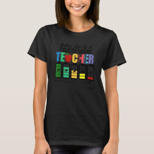 Camiseta Bateria De Vida De Professor De Quarto Grau Segund
