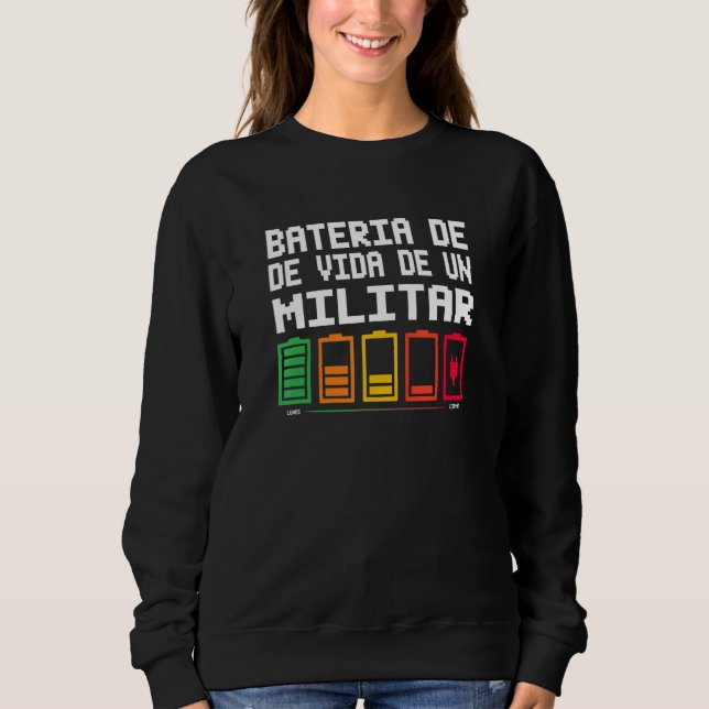 Camiseta Bateria De Vida De Um Militar (Frente)