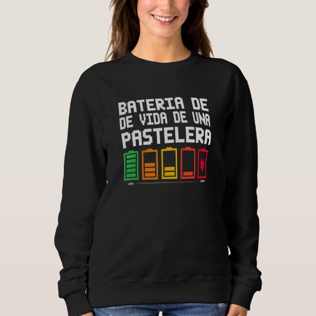 Camiseta Bateria De Vida De Uma Confeiteira (Frente)