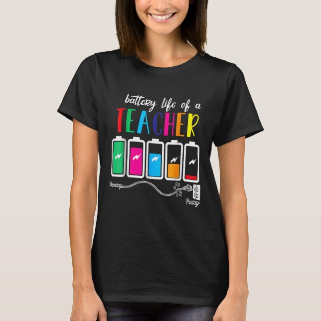 Camiseta Bateria De Vida Um Professor No Natal (Frente)