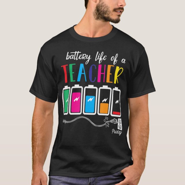 Camiseta Bateria De Vida Um Professor No Natal (Frente)