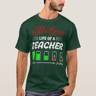 Camiseta Bateria De Vida Um Professor No Natal De Ação De G