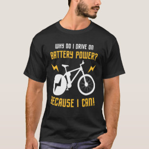Camiseta Bateria Elétrica De Bateria De Bicicleta E Bike