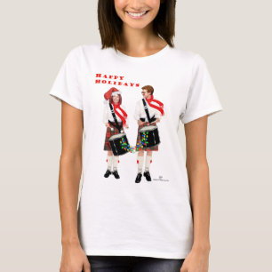 Camiseta Bateria Escocesa de Natal