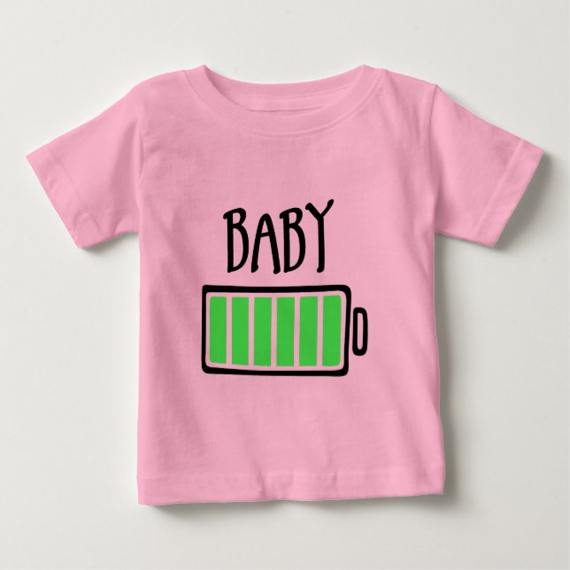 Camiseta Bateria Esgotada – Bebê (Frente)