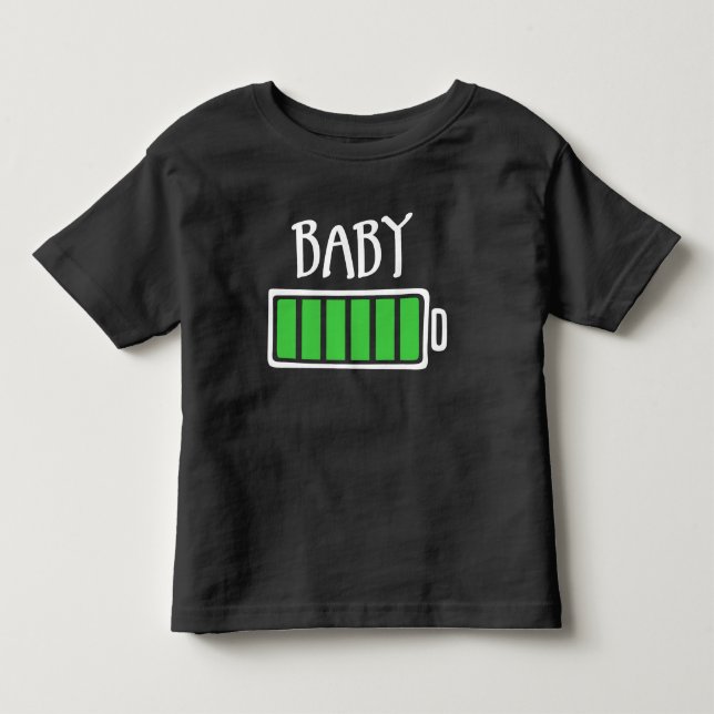 Camiseta Bateria Esgotada – Bebê (Frente)