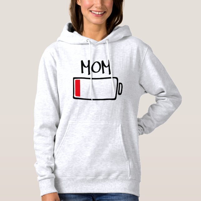 Camiseta Bateria Fraca – Mamãe (Frente)