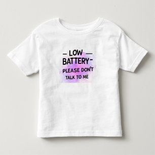 Camiseta Bateria fraca, por favor, não fale comigo - Sarcas