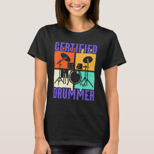 Camiseta Bateria Heavy Metal Punk Rock & Roll Baterista Cer
