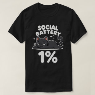 Camiseta Bateria Social 1%   Gata Preta Engraçada   Eu Intr
