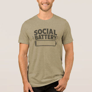 Camiseta Bateria Social Baixa Gráfico Engraçado de Introver