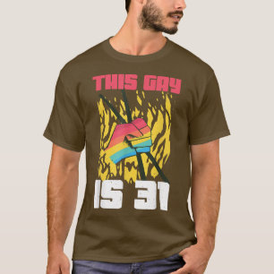 Camiseta Baterista com 31 anos de idade LGBT Gay de Nascime