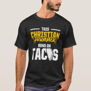 Camiseta Baterista Cristão Igreja Adoração Tocador de Bater