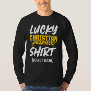 Camiseta Baterista Cristão Igreja Adoração Tocador de Bater