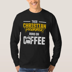 Camiseta Baterista Cristão Igreja Adoração Tocador de Bater