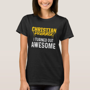 Camiseta Baterista Cristão Igreja Adoração Tocador de Bater