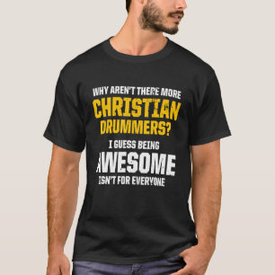Camiseta Baterista Cristão Igreja Adoração Tocador de Bater
