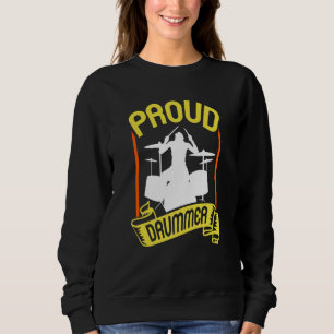 Camiseta Baterista Orgulhoso Tamborilando Instrumento Tambo