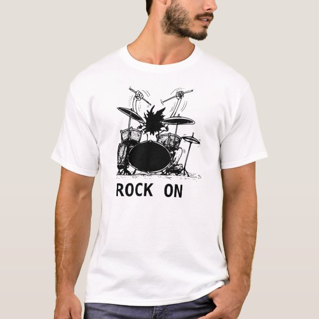 Camiseta Baterista, ROCHA SOBRE (Frente)