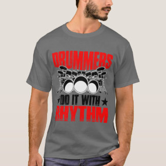 Camiseta Bateristas Fazem Com Ritmo amigo amigos