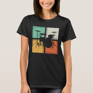 Camiseta Bateristas rocam em Tambor e Baquetas para Bateris