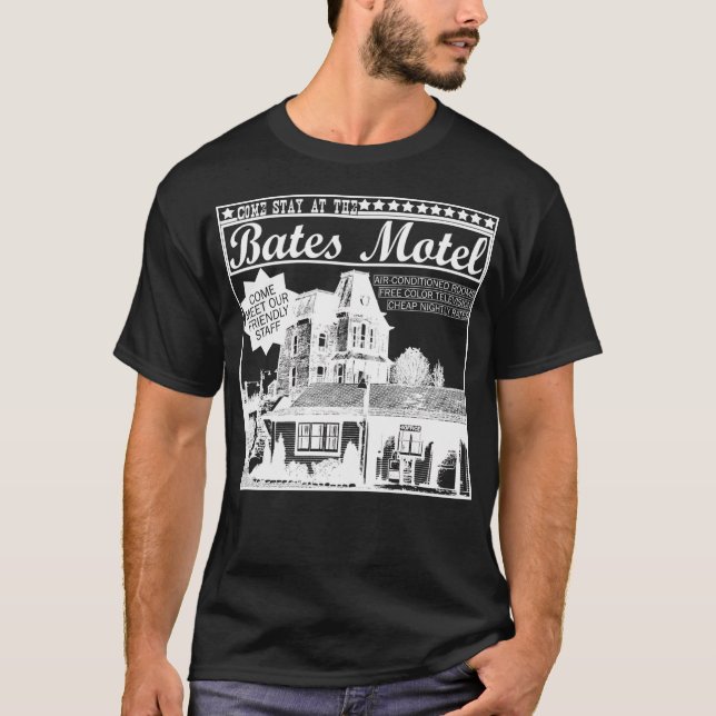 Camiseta Bates Motel - Tipo Branco (Frente)
