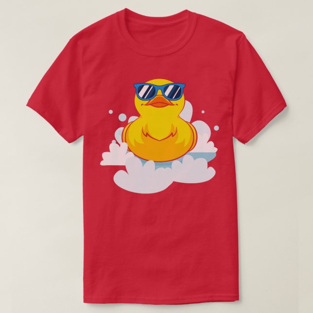 Camiseta Bath Duck Engraçado Duckie Legal Bath Toy Rubber D (Frente do Design)