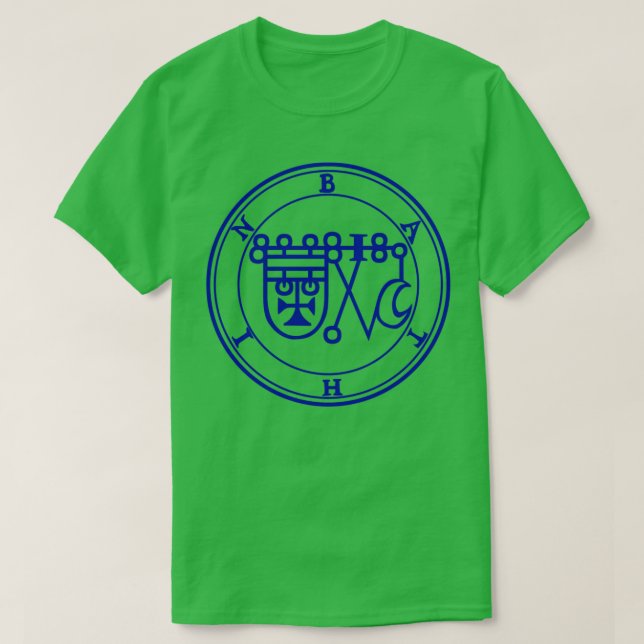 Camiseta Bathin Sigil conhece as virtudes de Herbs Blue (Frente do Design)