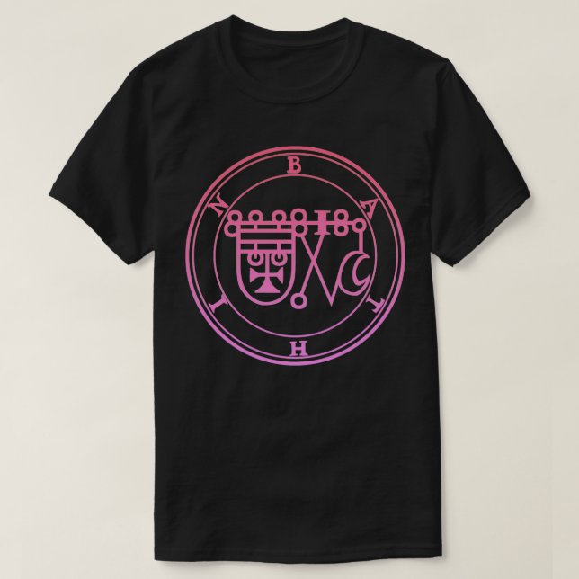 Camiseta Bathin Sigil conhece as virtudes de Herbs Rosa Gra (Frente do Design)