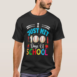 Camiseta Bati 100 Dias De Basebol Escolar 100 Dias S