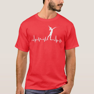 Camiseta Batida de Coração da Garota Batida de Twirler Bati