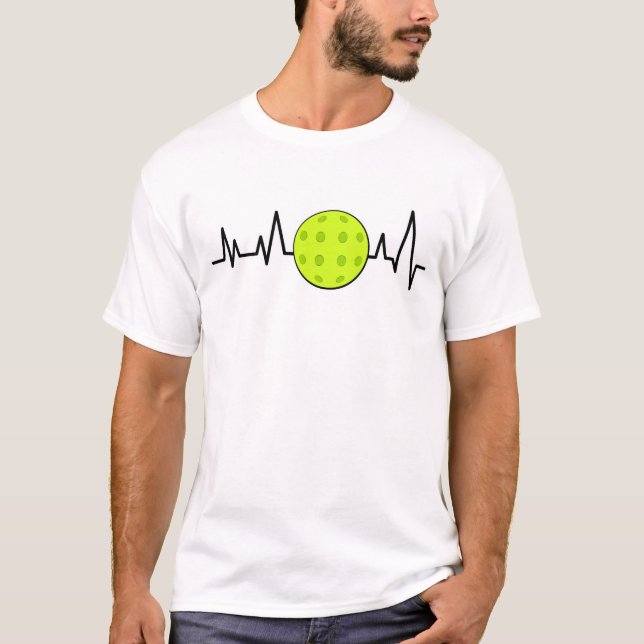 Camiseta Batida do Coração - Pickleball - Bola (Frente)