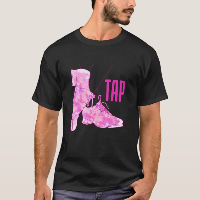 Camiseta Batida Rítmica de Pé Bate-Pé Dança de Batida (Frente)